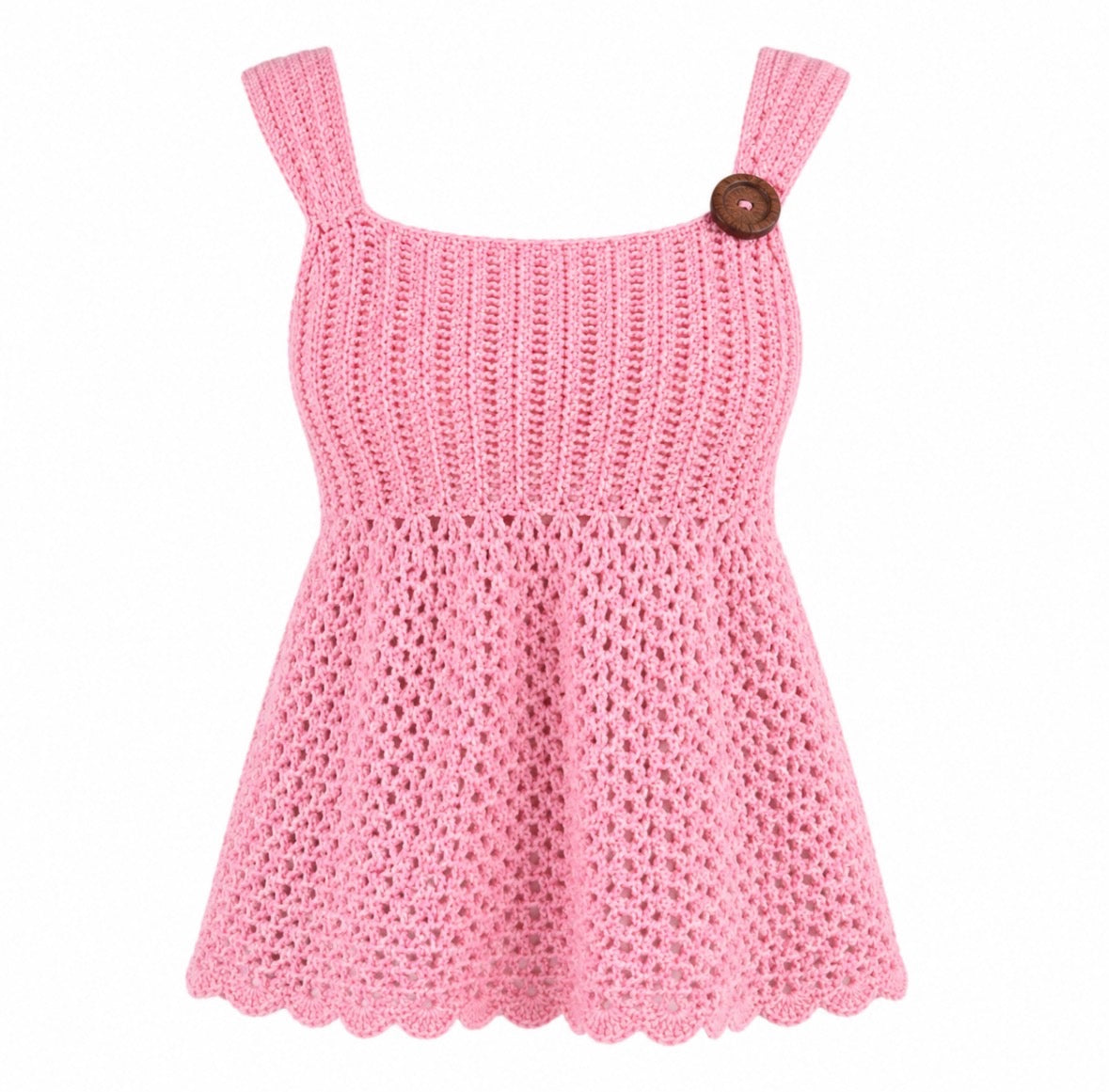 Pink crochet top