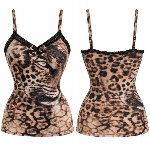 Cheetah cami print top